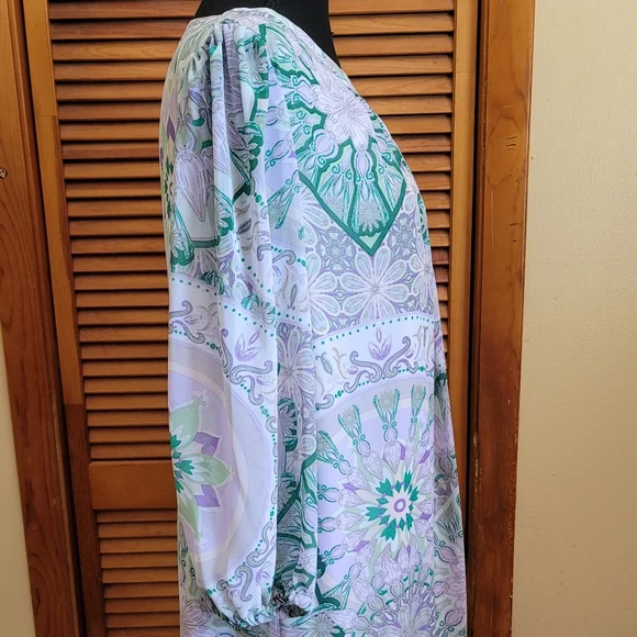 NWT Eva Mendes Floral Swing Dress Size Large (NY&CO) - Picture 7 of 10